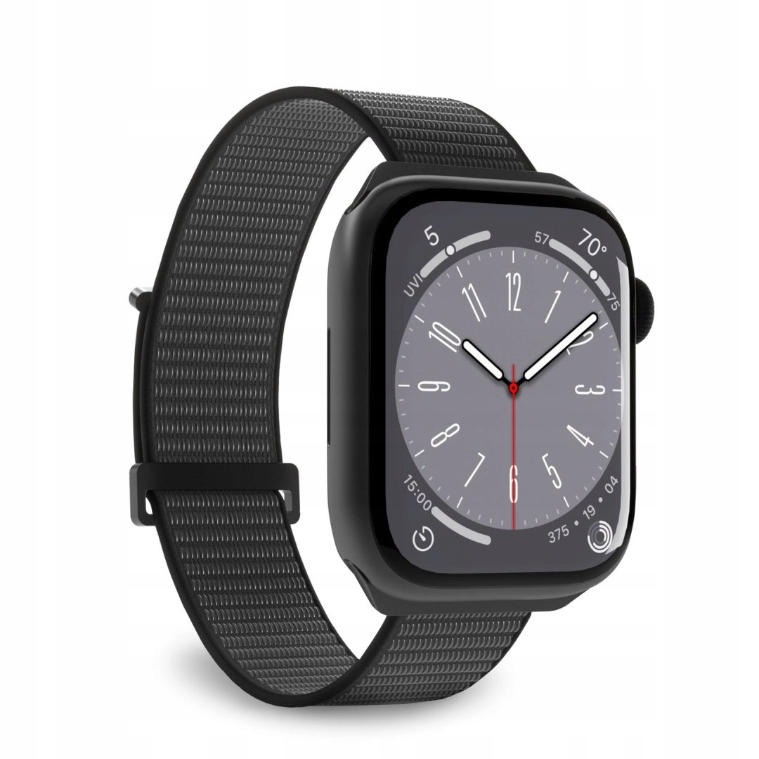 Pasek nylonowy Puro Sport do Apple Watch 38 40 41 mm czarny