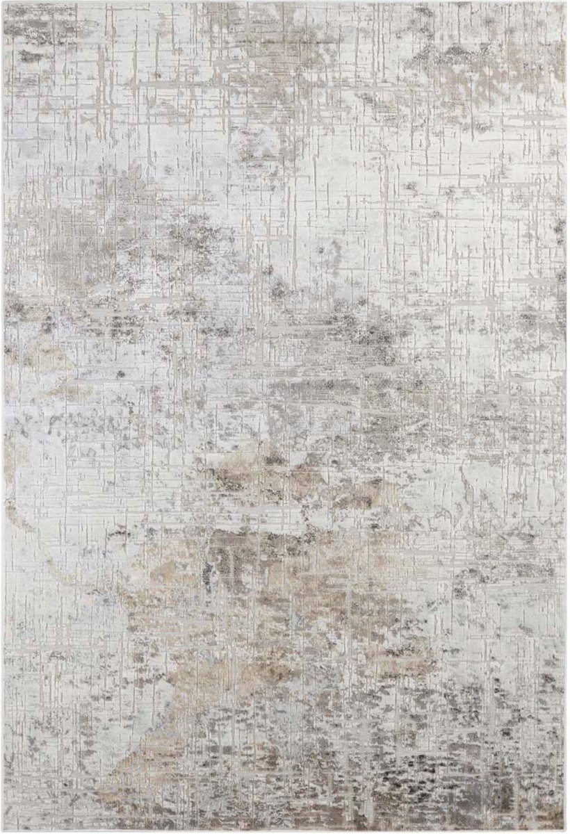 Moderný béžovo-krémový koberec z viskózy, Elle Decor Mramor 195x300 cm