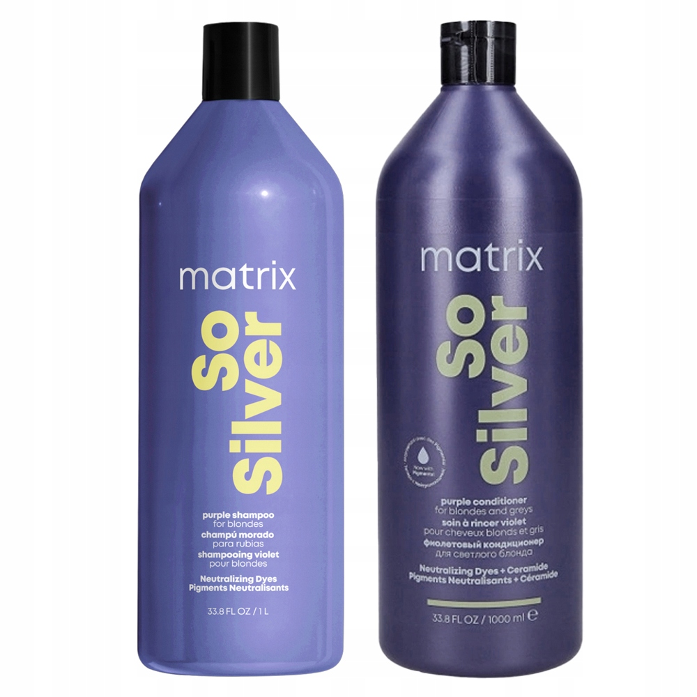 Matrix So Silver sada pro šedivé vlasy šampon kondicionér 1000 ml