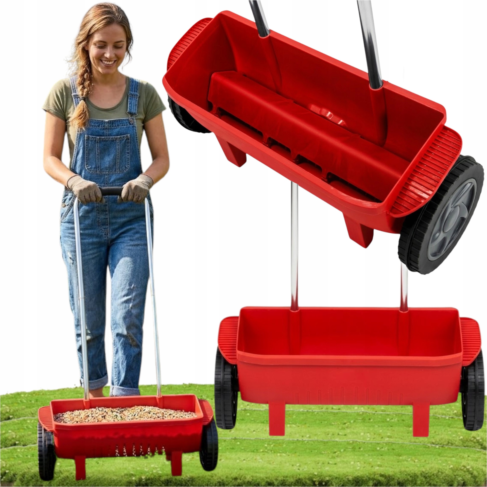 Secí Stroj Na Kolečkách Kolečko Rozmetadlo Pro Hnojení Semen Trávy Soli Vápna Apod.