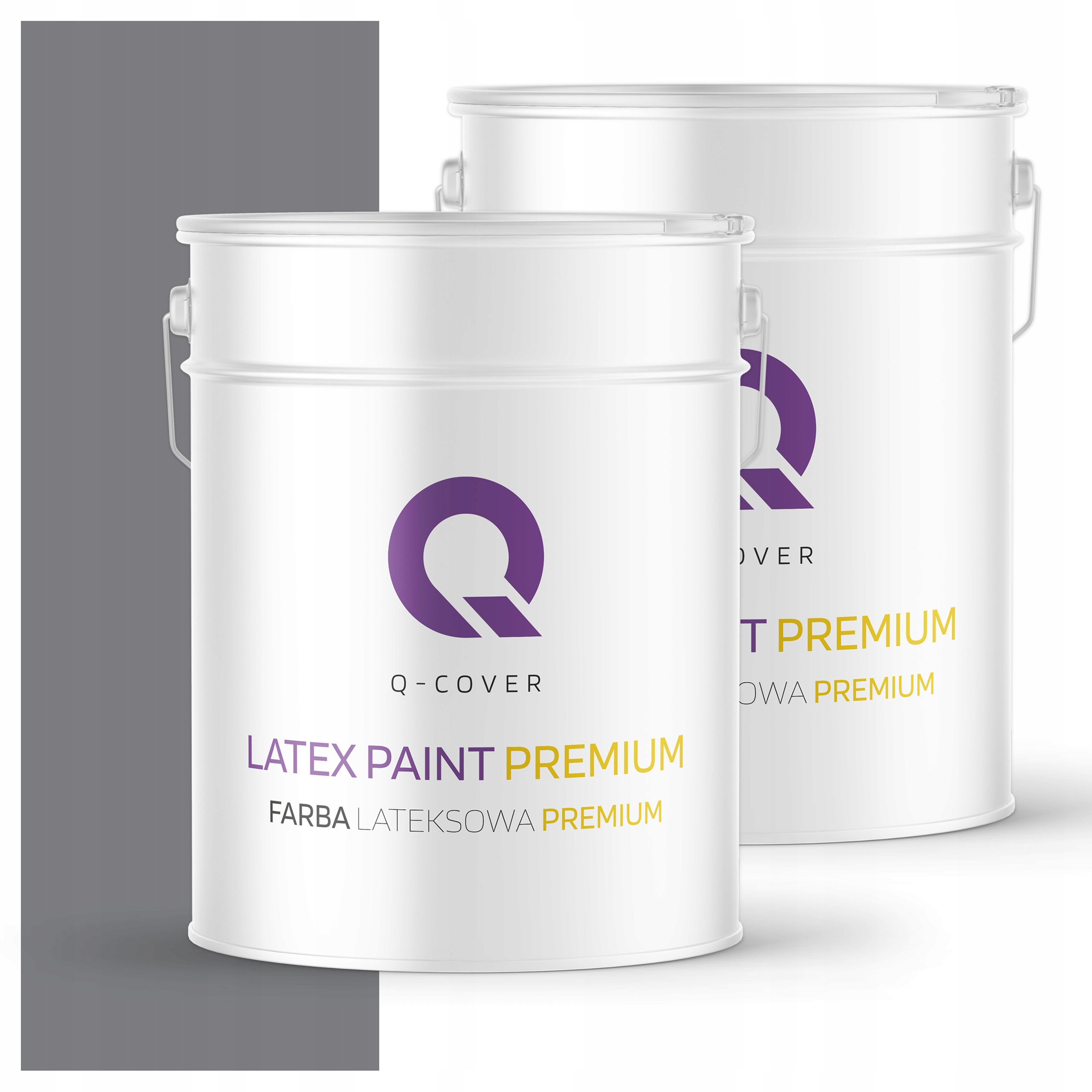 Umývateľná farba na steny stropov 10L Hlboká matná Šedá tmavá