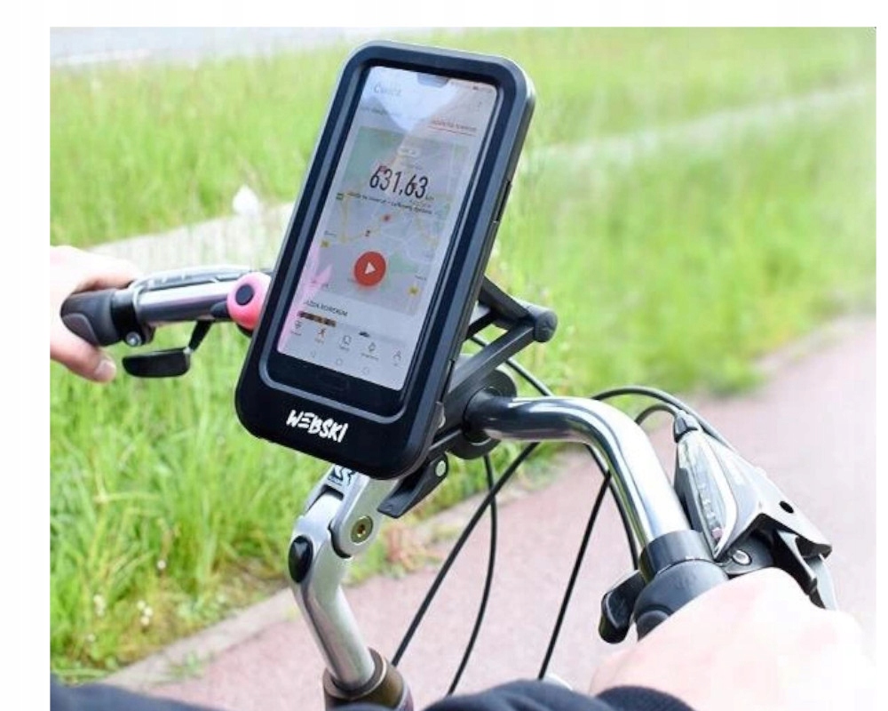 UCHWYT ALUMINIOWY PRZEZROCZYSTY NA TELEFON Producent Webski