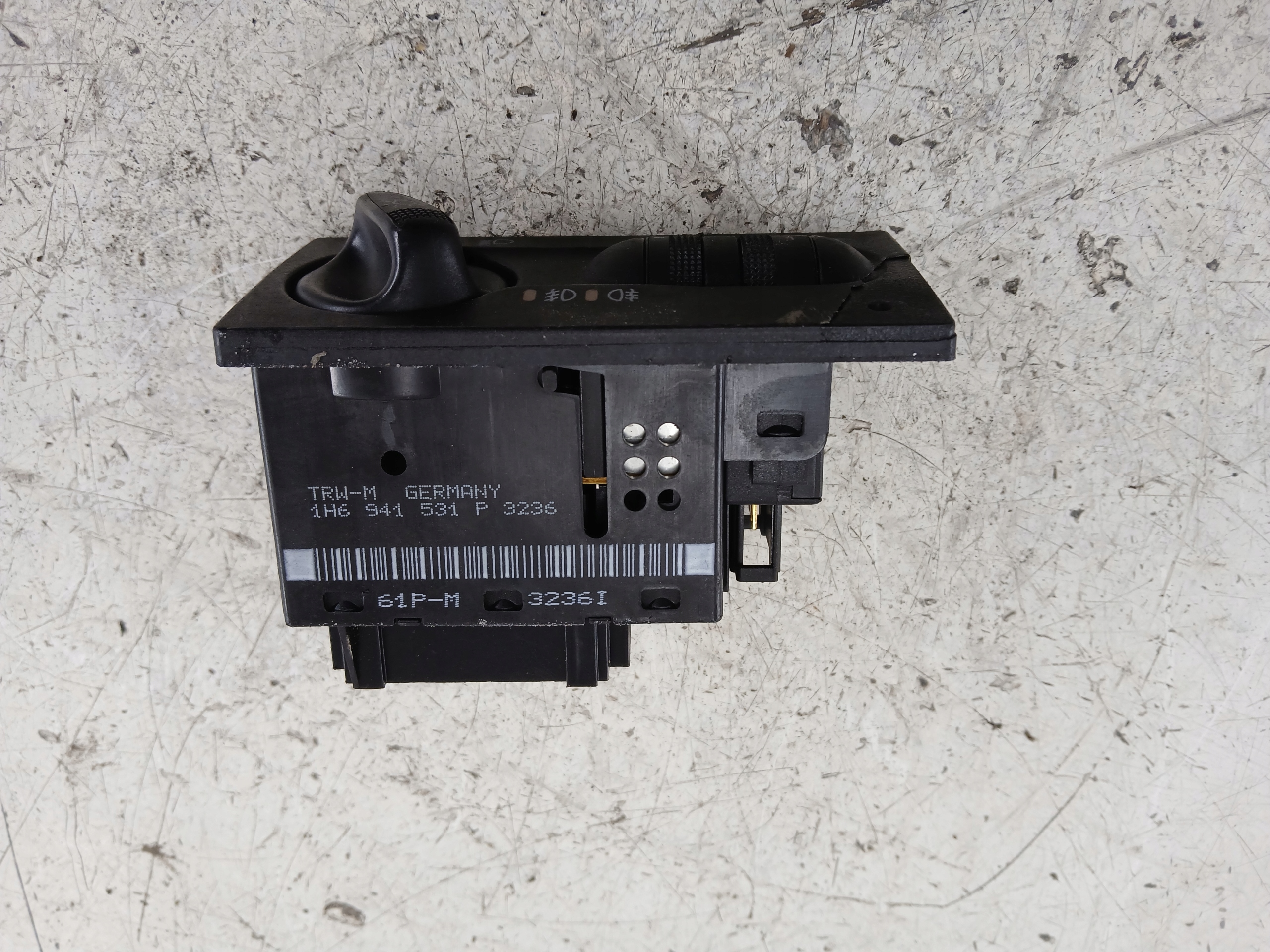 VW GOLF III interrupteur commande phares feux 1H6941531P