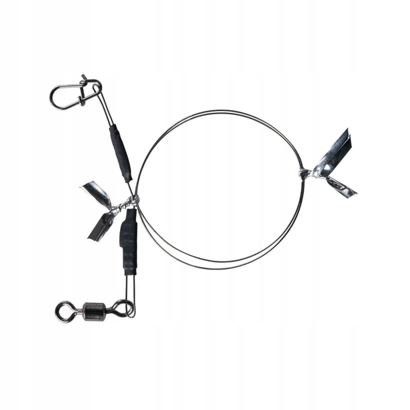 Przypon stalowy Bkk 7x7 Wire leader Allround (Duolock Snap) 25cm 30kg 2szt.