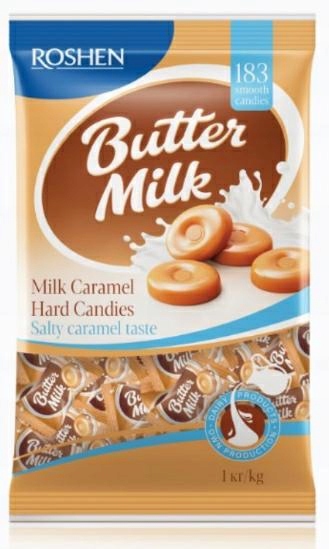 8 Sztuk Roshen Cukierki Butter Milk 1KG