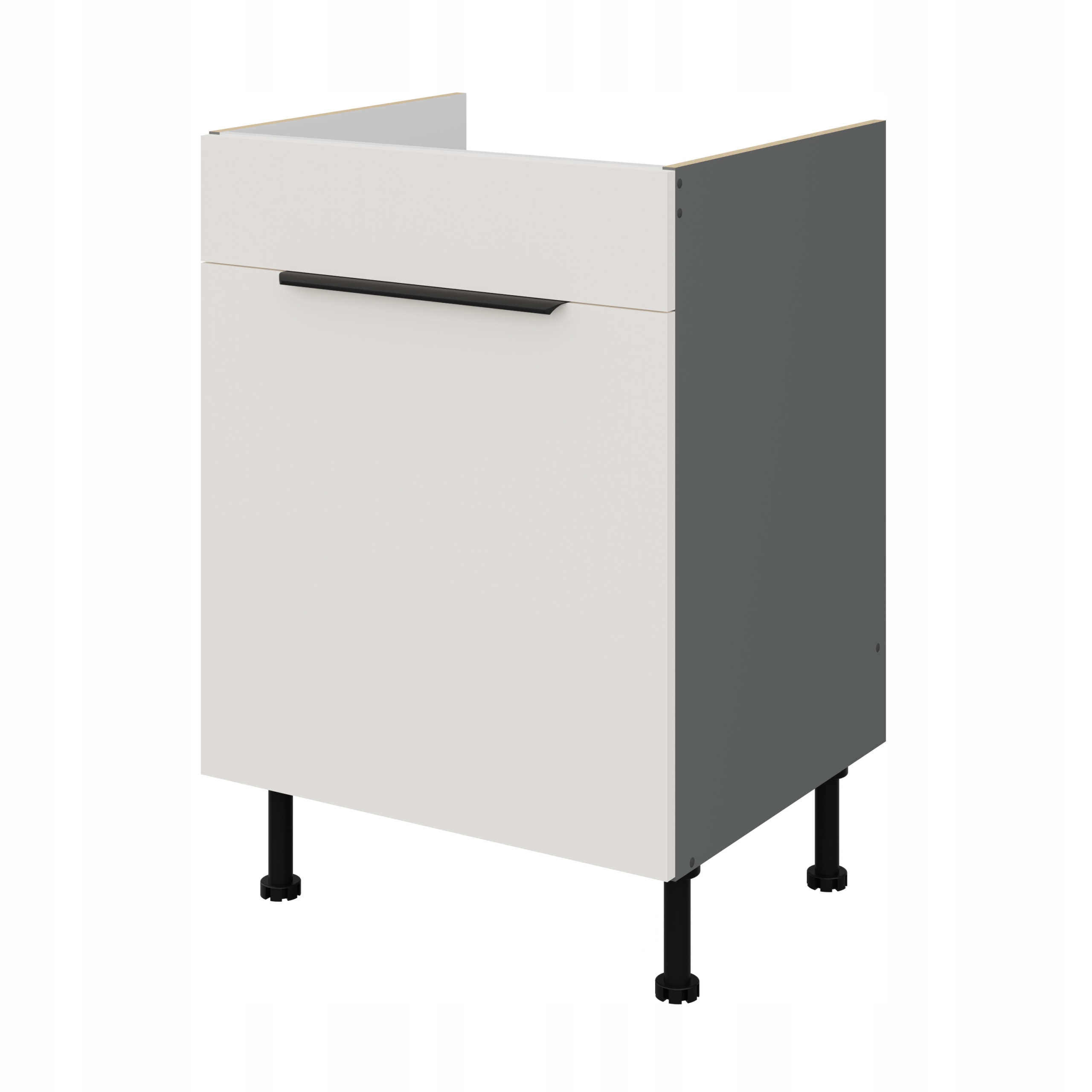 Kuchyňská skříňka stojící, Bílá kuchyňská skříňka pod dřez 60 cm Premium Box