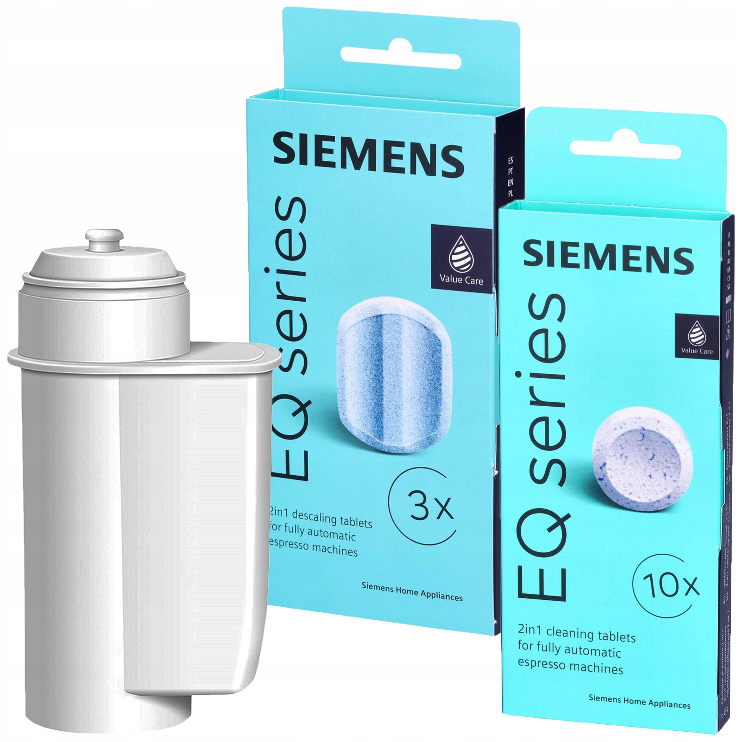 Levně Sada Siemens Tablety TZ80001 Odvápňovač TZ80002 Filtr do kávovaru