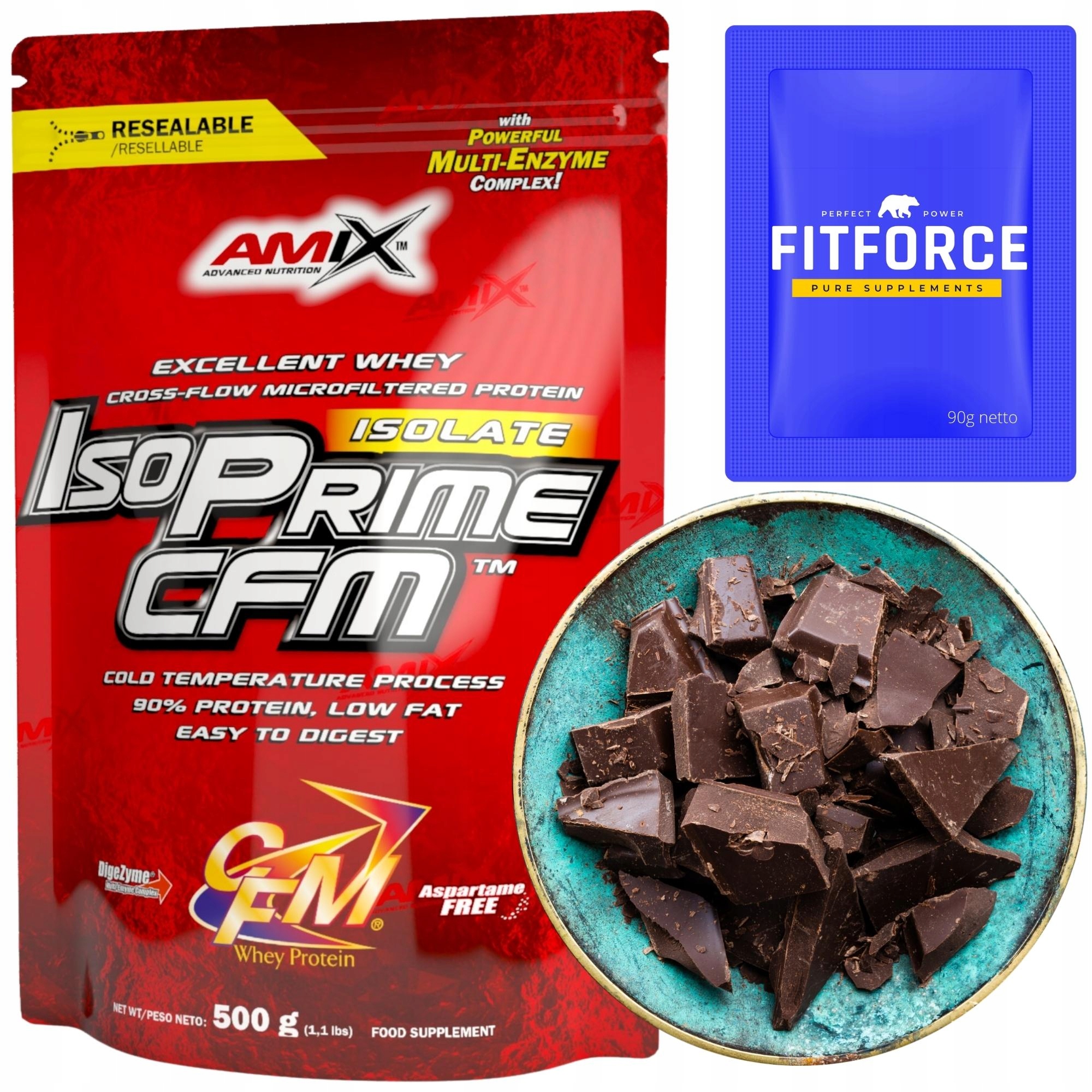 Shake Hubnutí Čokoládový protein Cfm Amix Protein bez laktózy