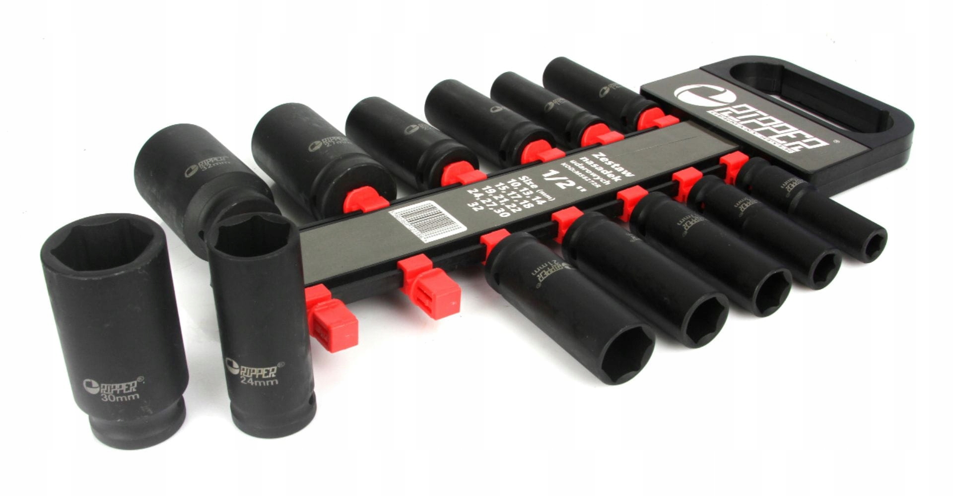 NASADKI UDAROWE ZESTAW NASADEK 10-32MM CRV 1/2'' Marka Ripper