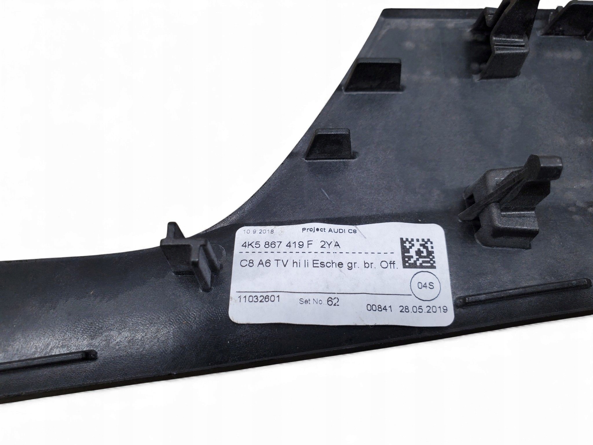 Audi A6 S6 C8 4K 4K5867419F левая дверные карты задних