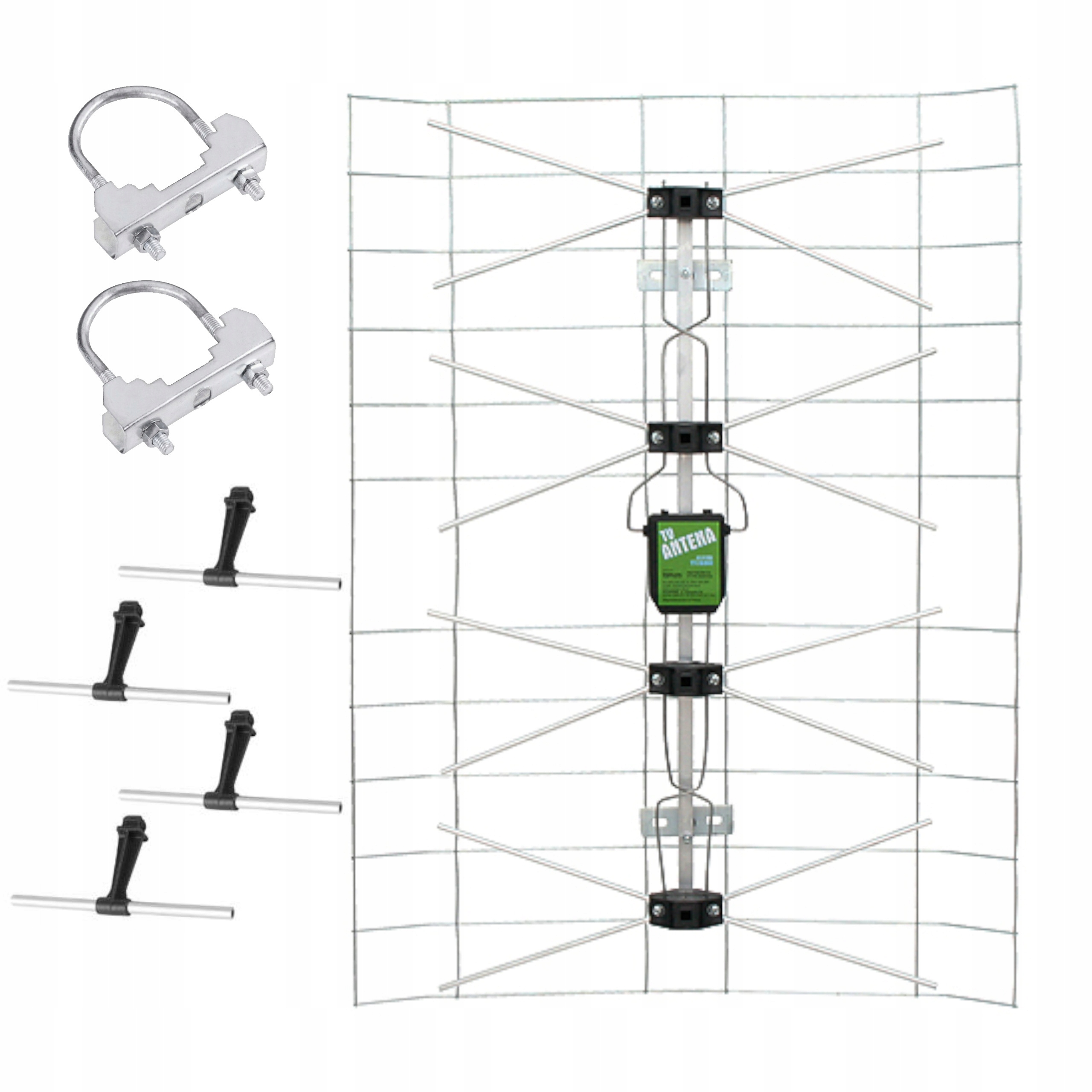 ANTENA TV NAZIEMNEJ SIATKOWA NAZIEMNA WZMACNIACZ ZASILACZ MUX8 DVB-T2 HQ EAN (GTIN) 5900804020868