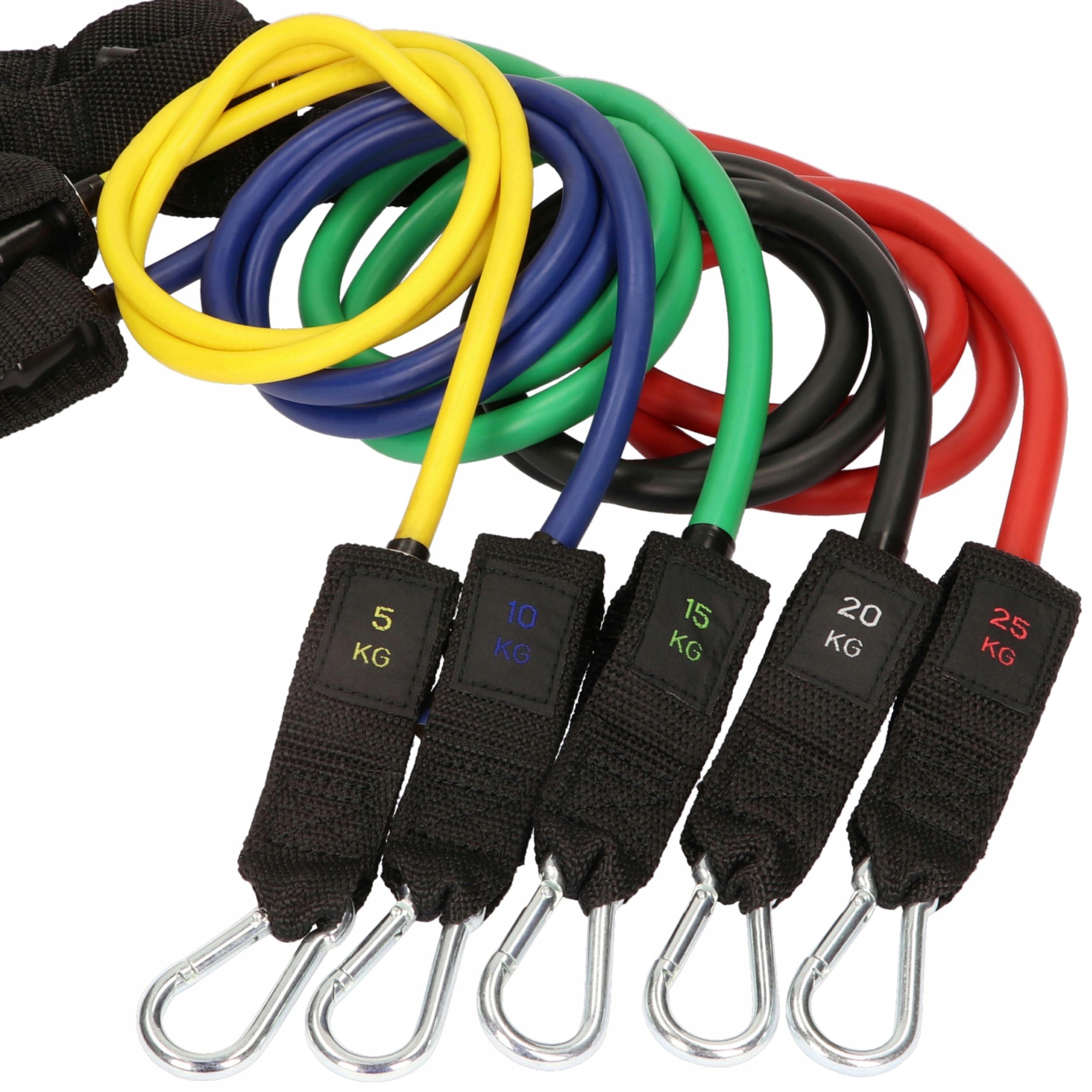 ZESTAW 5 GUM OPOROWYCH DO ĆWICZEŃ WYSOKA JAKOŚĆ AS Stan opakowania oryginalne