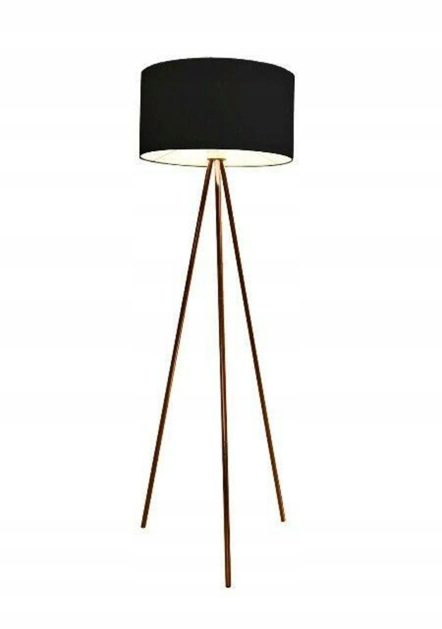 Stojacia lampa AZzardo Finn copper black AZ3010 E27 1x60W IP20 45cm čierno-me