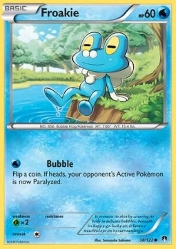 Pokemon Tcg Wodny Froakie (bkp 38) Stan Excellent