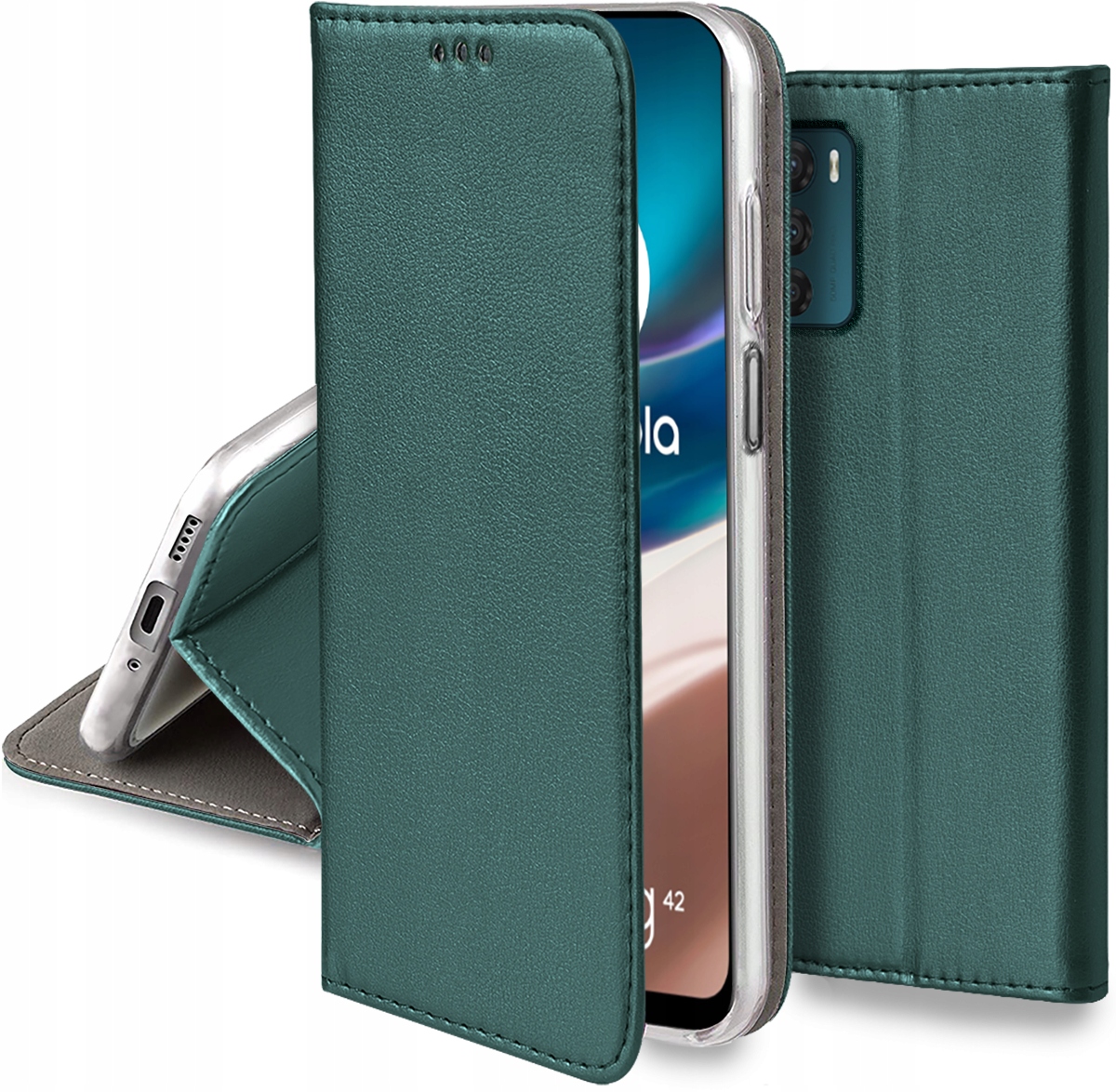 

Etui Smart Magnet Szkło 9H do Motorola Moto G42