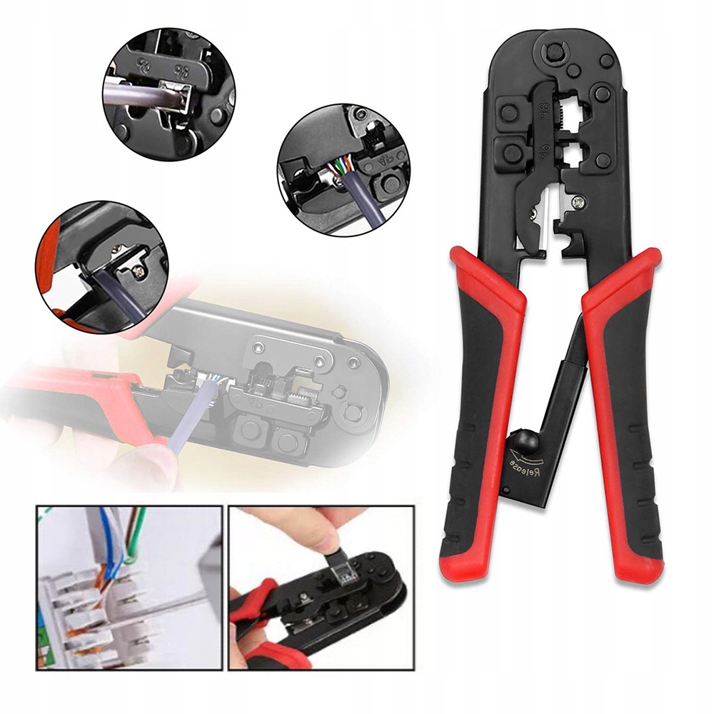 Tester Kabelů Sada Síťových Nástrojů Stahovák Krimpovač RJ45 RJ11