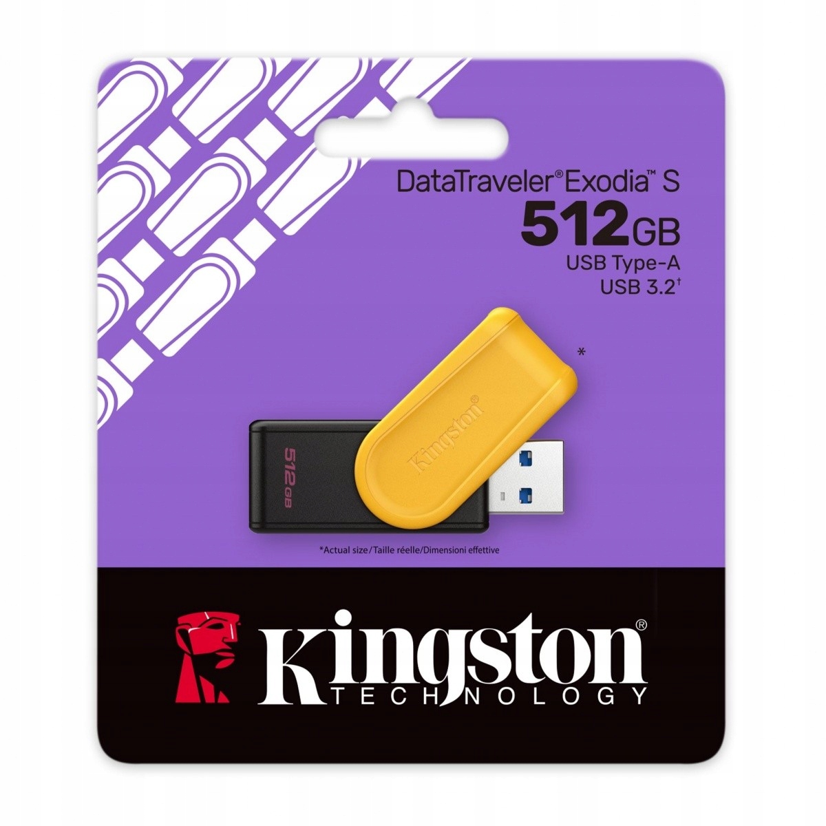 Pendrive Kingston Data Traveler Exodia S 512 Gb Usb 3.2 medový