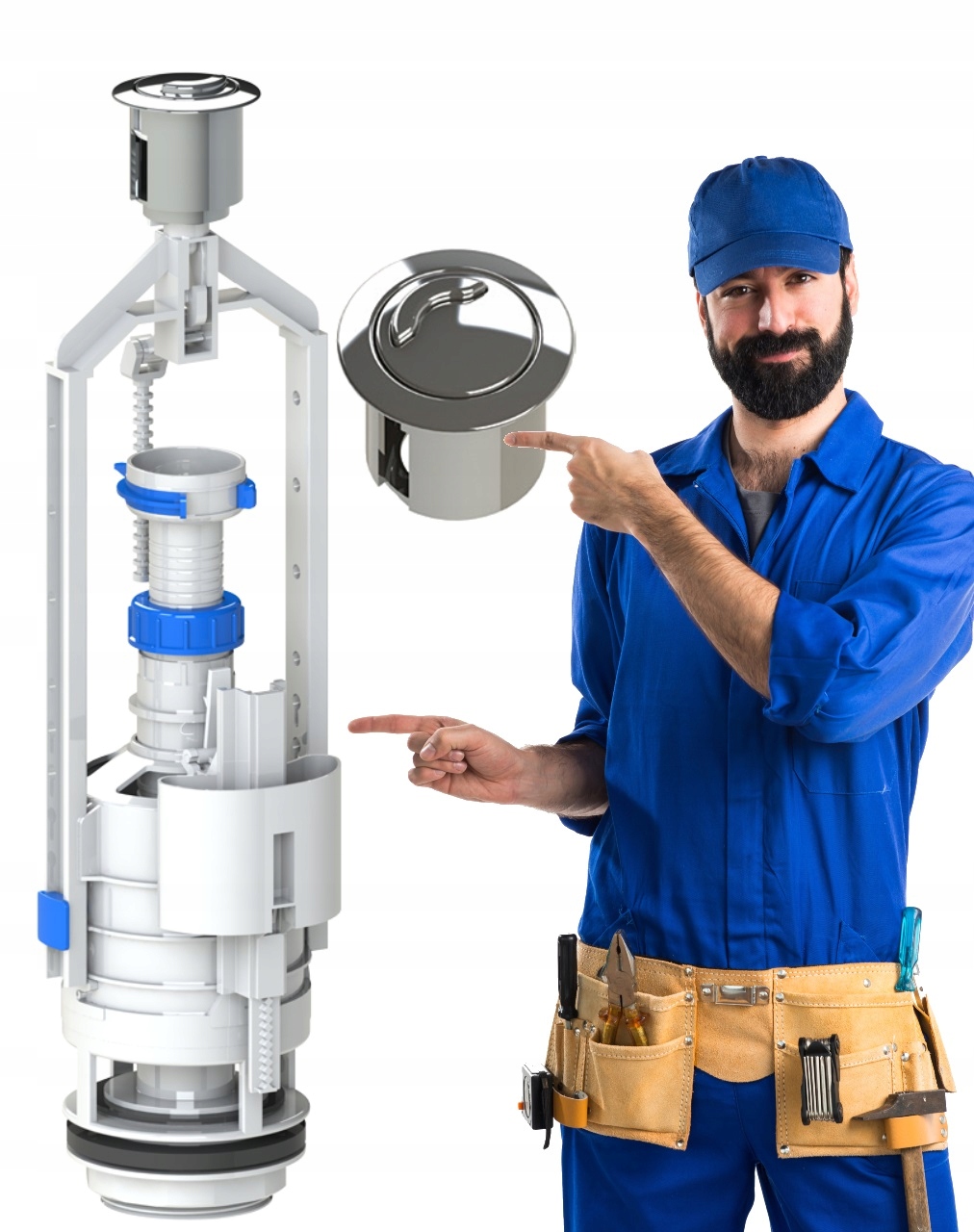 

Zawór Spustowy Do Spłuczki wc Uniwersalny 3/6 L
