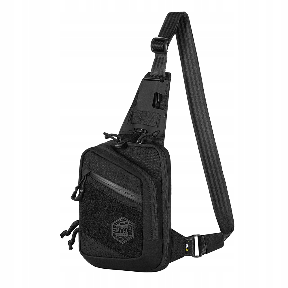 M-Tac Torba Taktyczna Na Ramię Sling Pistol Bag Hex z Rzepem Black