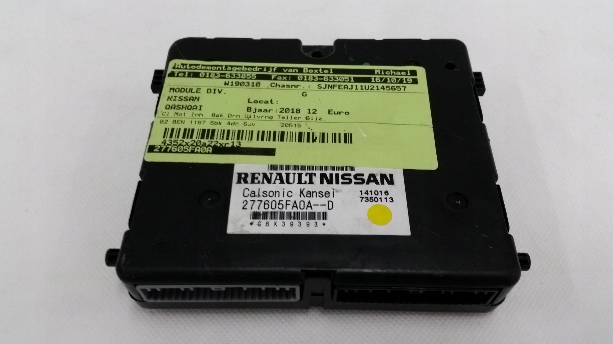 МОДУЛЬ КОНДИЦІОНЕРА NISSAN QASHQAI 18R 277605FA0A