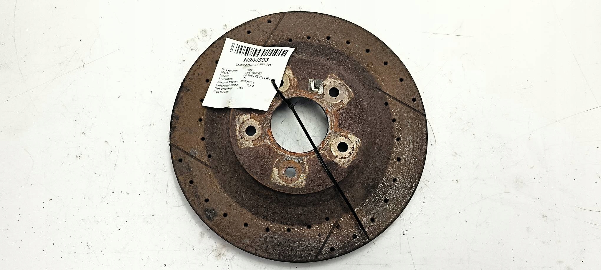 TARCZA HAMULCOWA TYŁ 5,7 CHEVROLET CORVETTE C4 LIFT