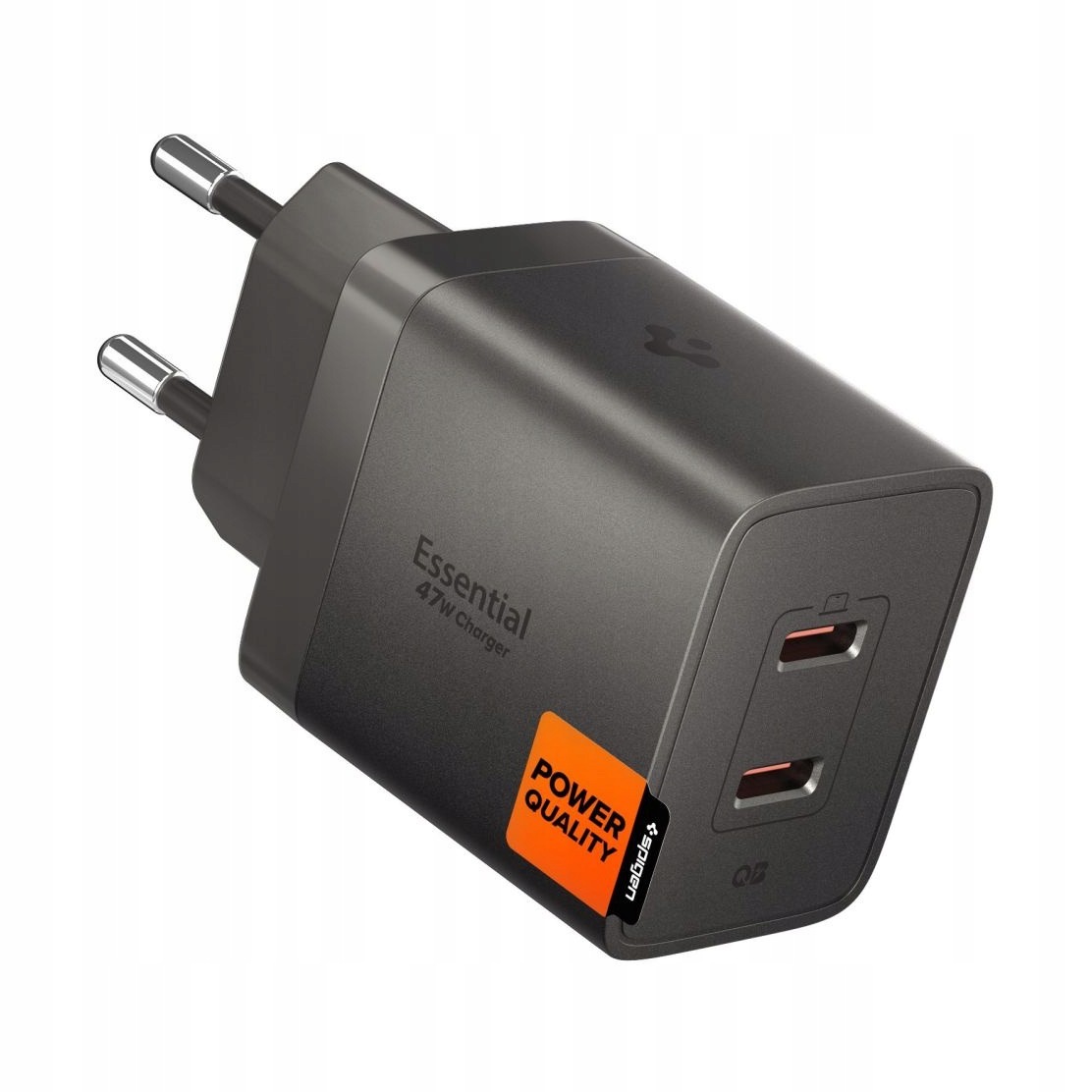 Ładowarka sieciowa 47W 2x Usb-c Spigen Essential gunmetal