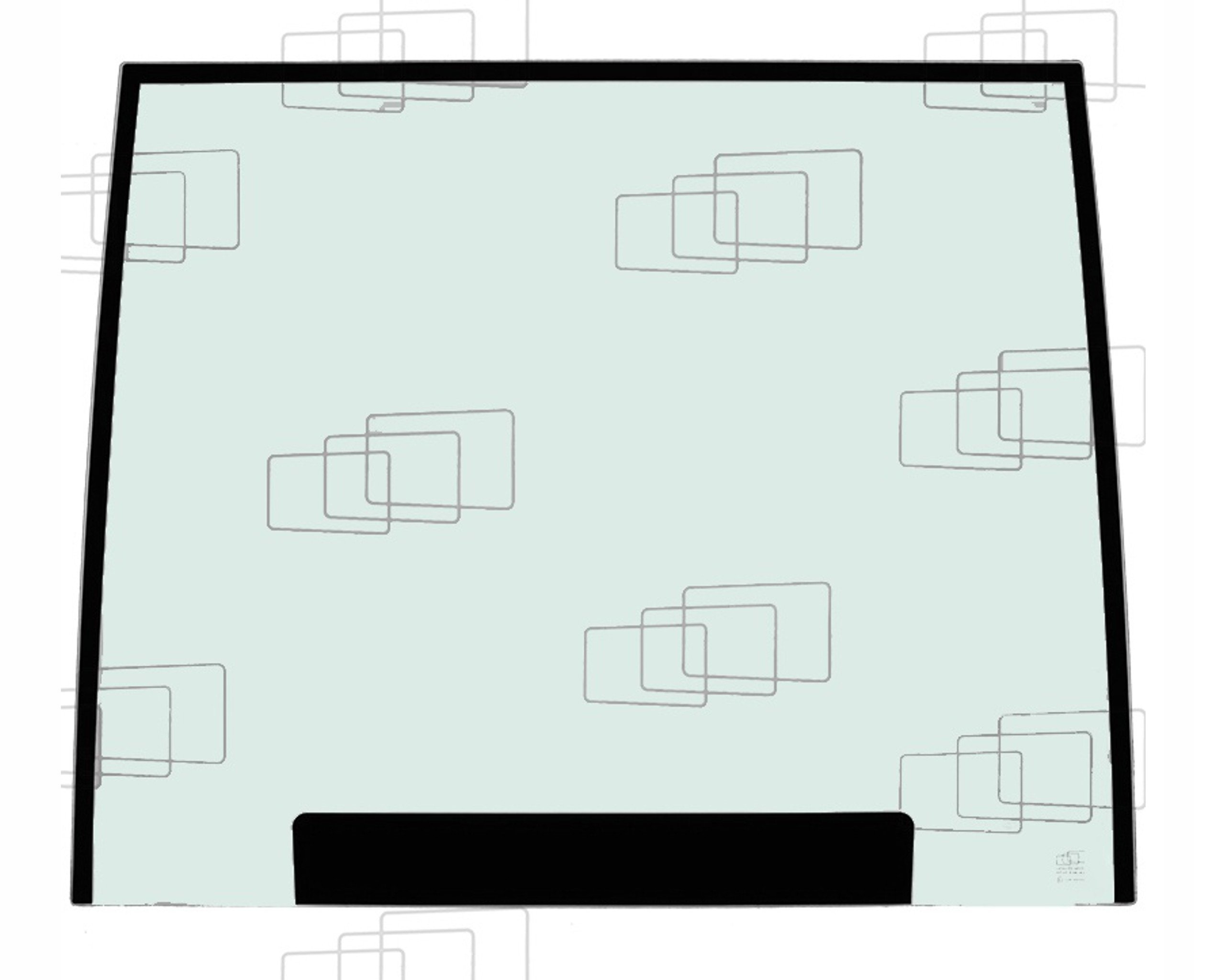 sklo Case, Fermec, Terex přední laminované