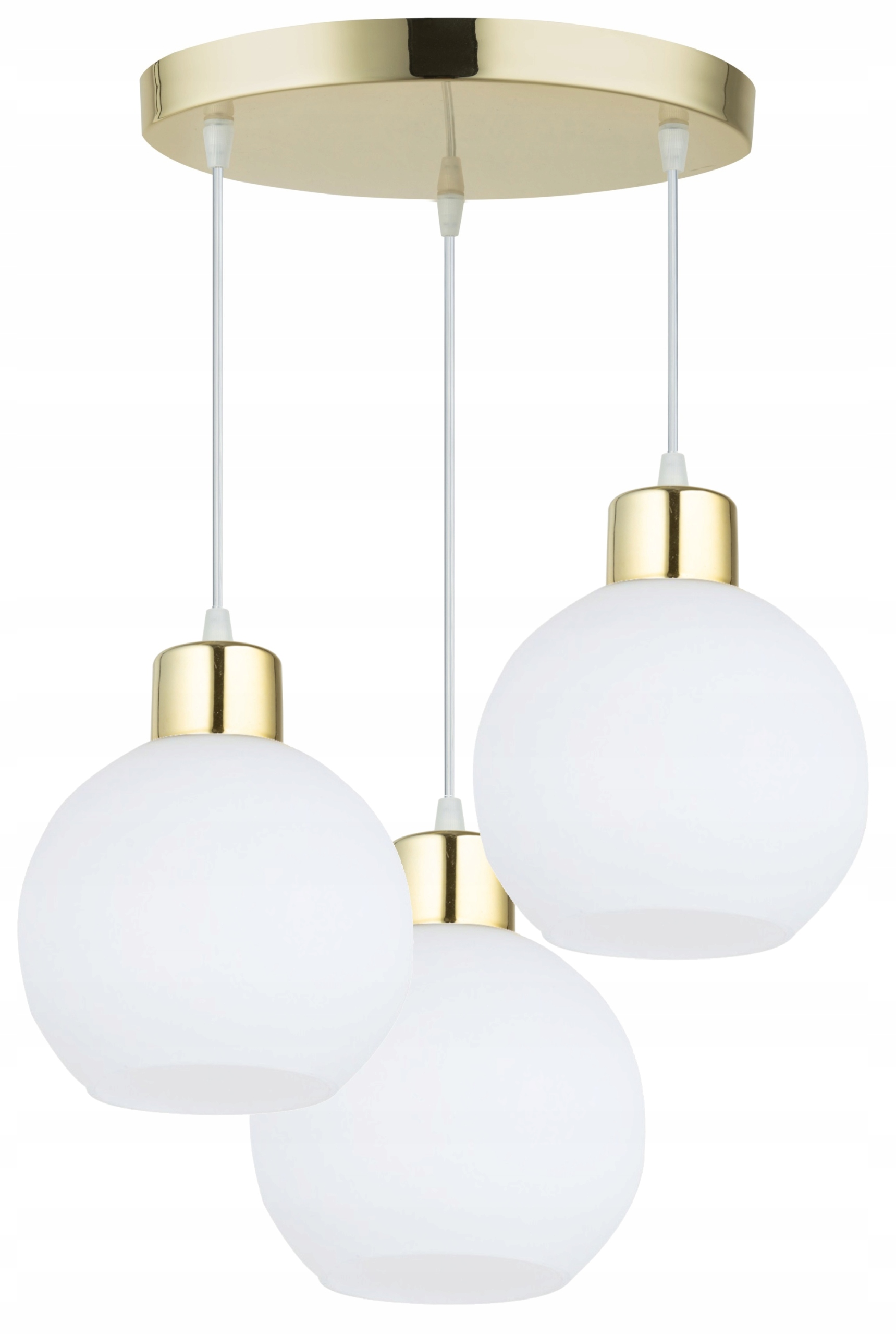 Lampa Sufitowa Wisząca Złota Kule Led