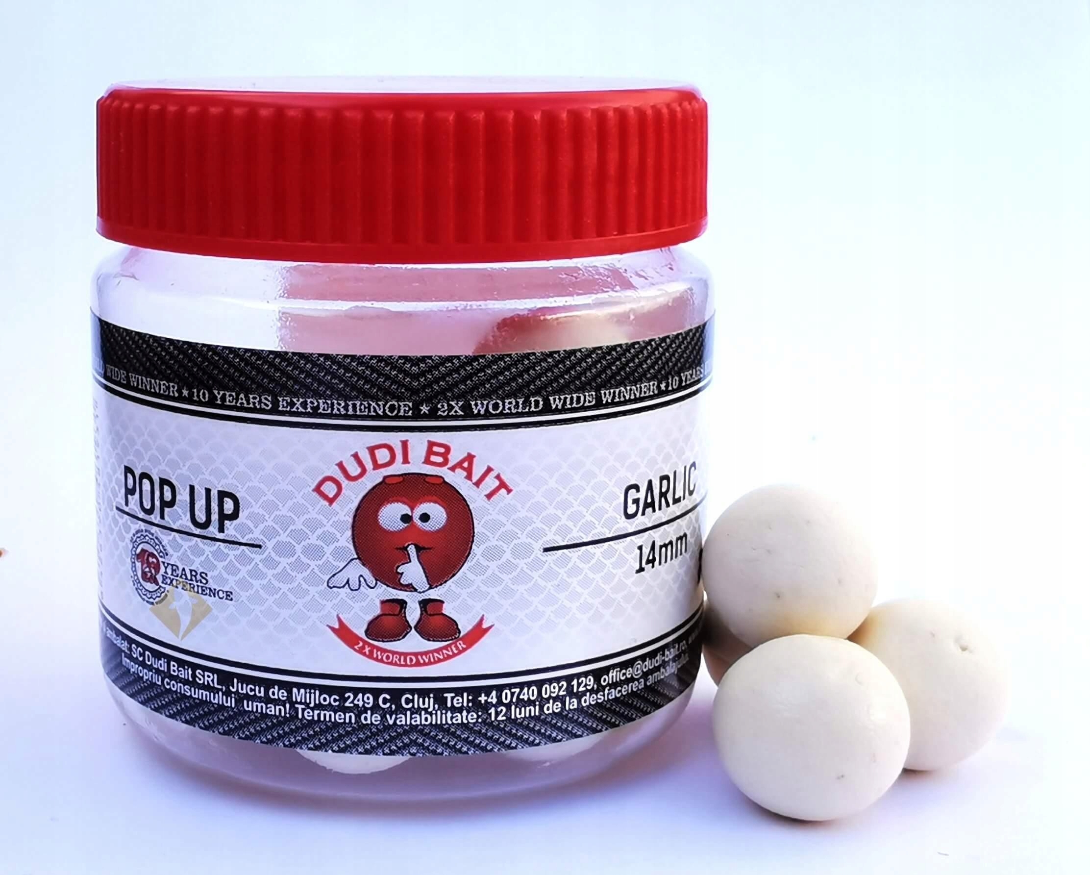 Kulki Haczykowe Pop-Up Dudi Bait Czosnek 14mm