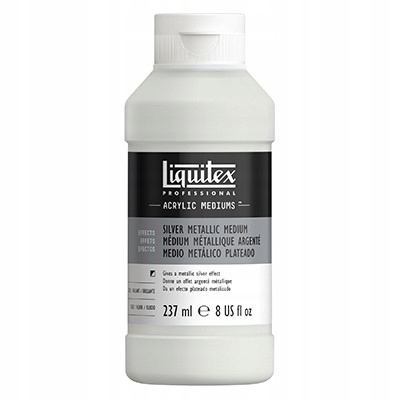 Stříbrná metalíza Medium, Liquitex 237 ml