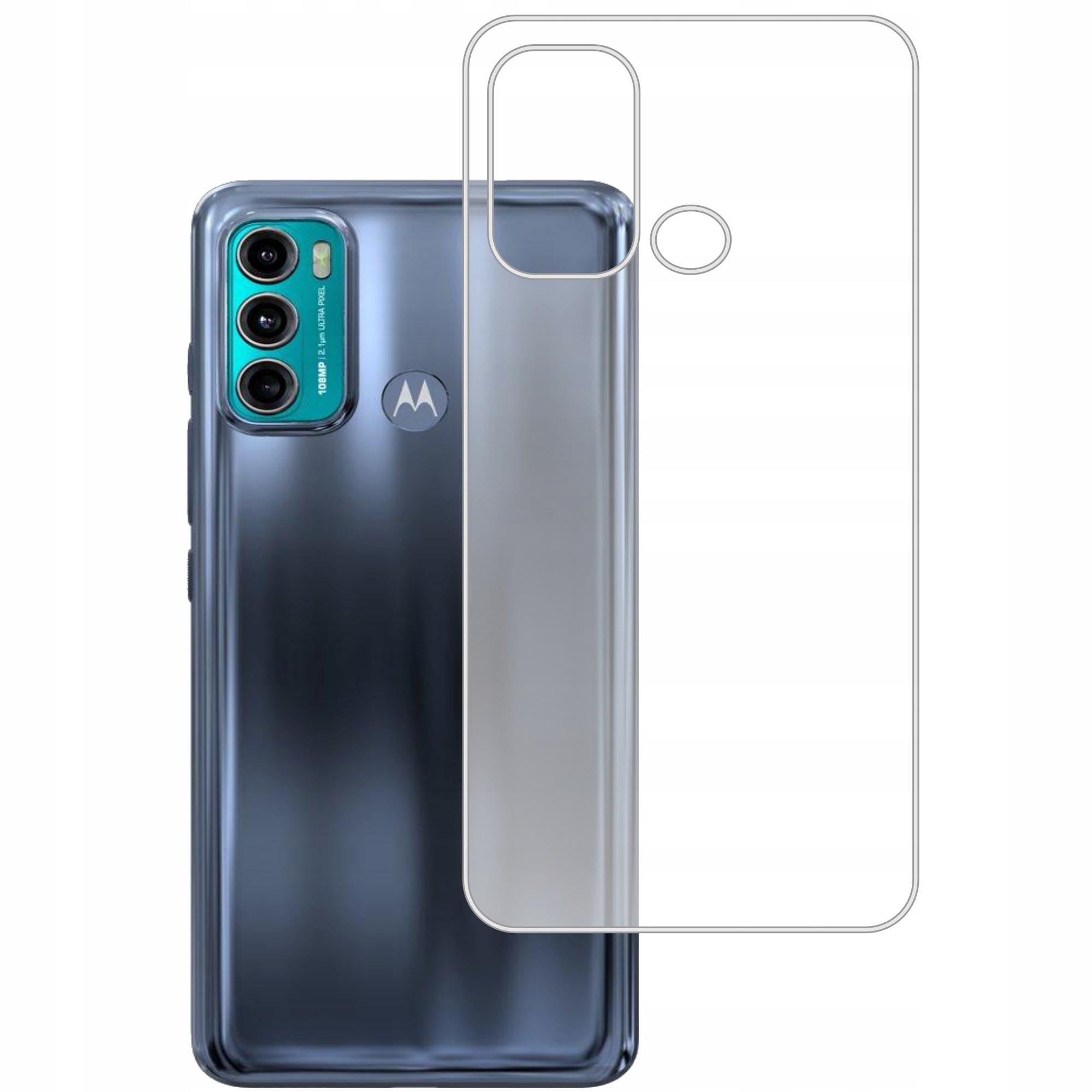 Etui do Motorola Moto G60 gumowe Slim Clear View-Zdjęcie-0