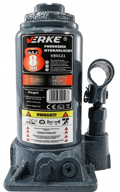 PODNOSNIK SLUPKOWY HYDRAULICZNY ZABA LEWAREK 8T Producent code V80121