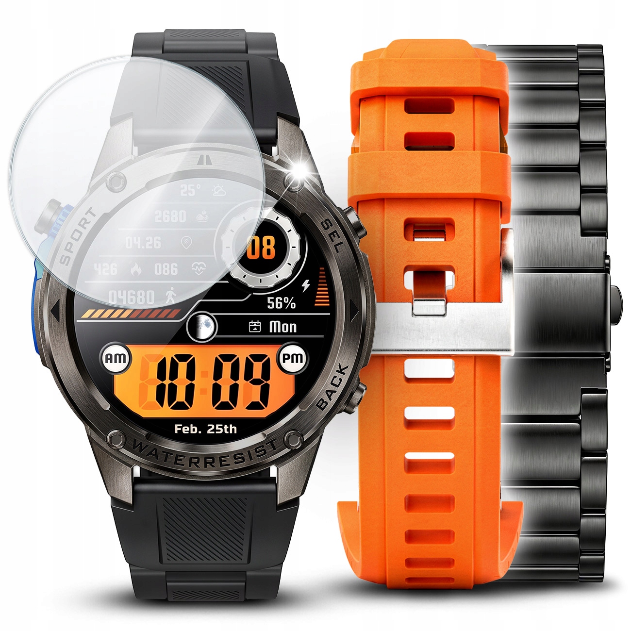 Férfi Okosóra Gps Vízálló IP69 Menü Pl Sport Beszélgetés Smart Watch Pl