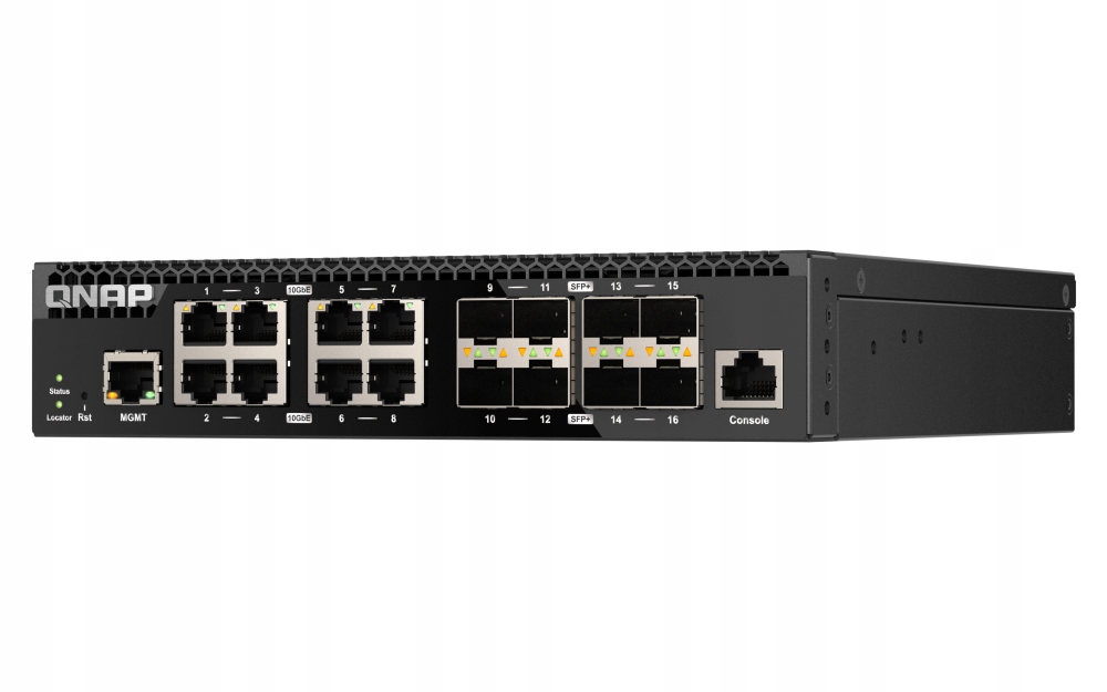 Qnap Prepínač 16portový 8x 10GbE Sfp+ 8x 10GbE RJ45