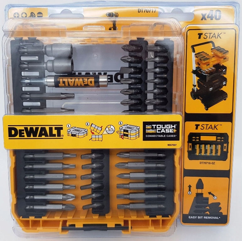 Zestaw bitów DeWalt Zestaw TSTAK Tough Case - 40 s