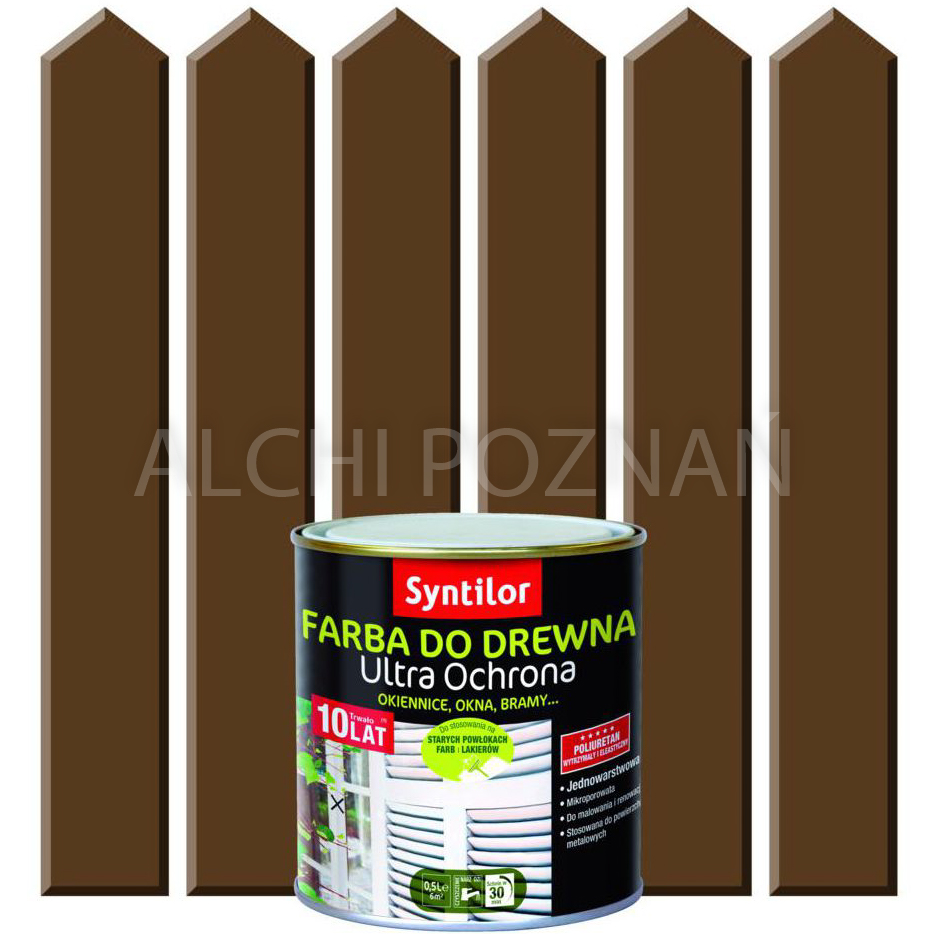 Farba do drewna ULTRA OCHRONA 2L Syntilor Czarny Pojemność 2 l