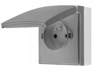 SIMON AQUACLICK Gniazdo pojedyncze IP44 natynkowe