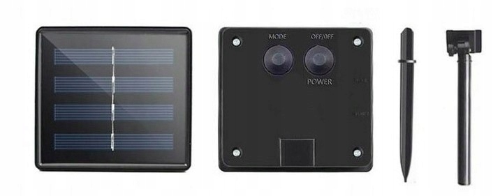 LAMPKI DRUCIKI SOLARNE 200 LED 22m CIEPŁY BIAŁY GIRLANDA Marka Mimport