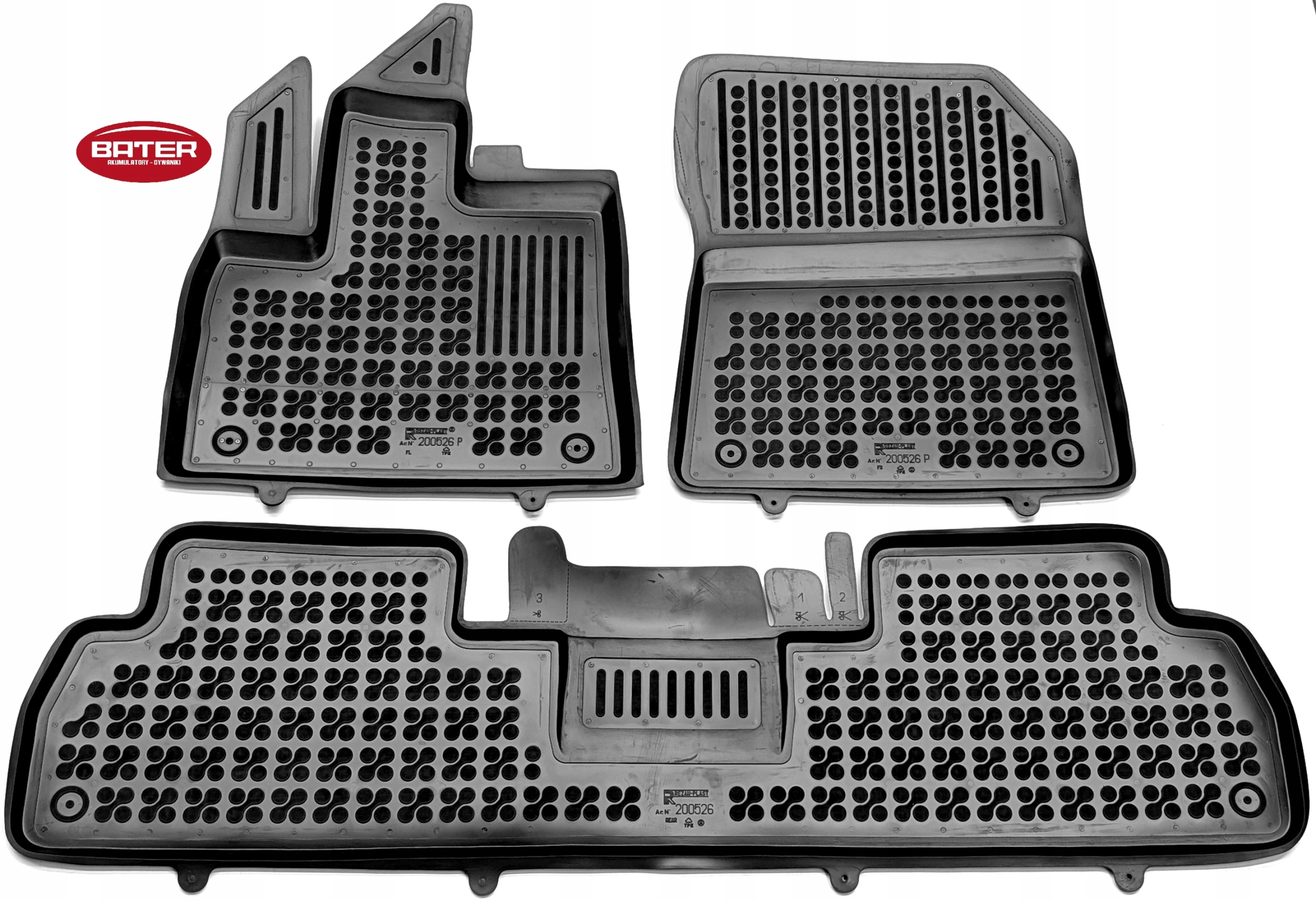 Toyota Proace City Verso 2019-2024 od 2024 po liftingu dywaniki gumowe