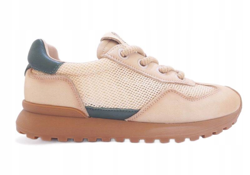 Dámské kožené béžové tenisky Loretta Vitale W1402, velikost vel.