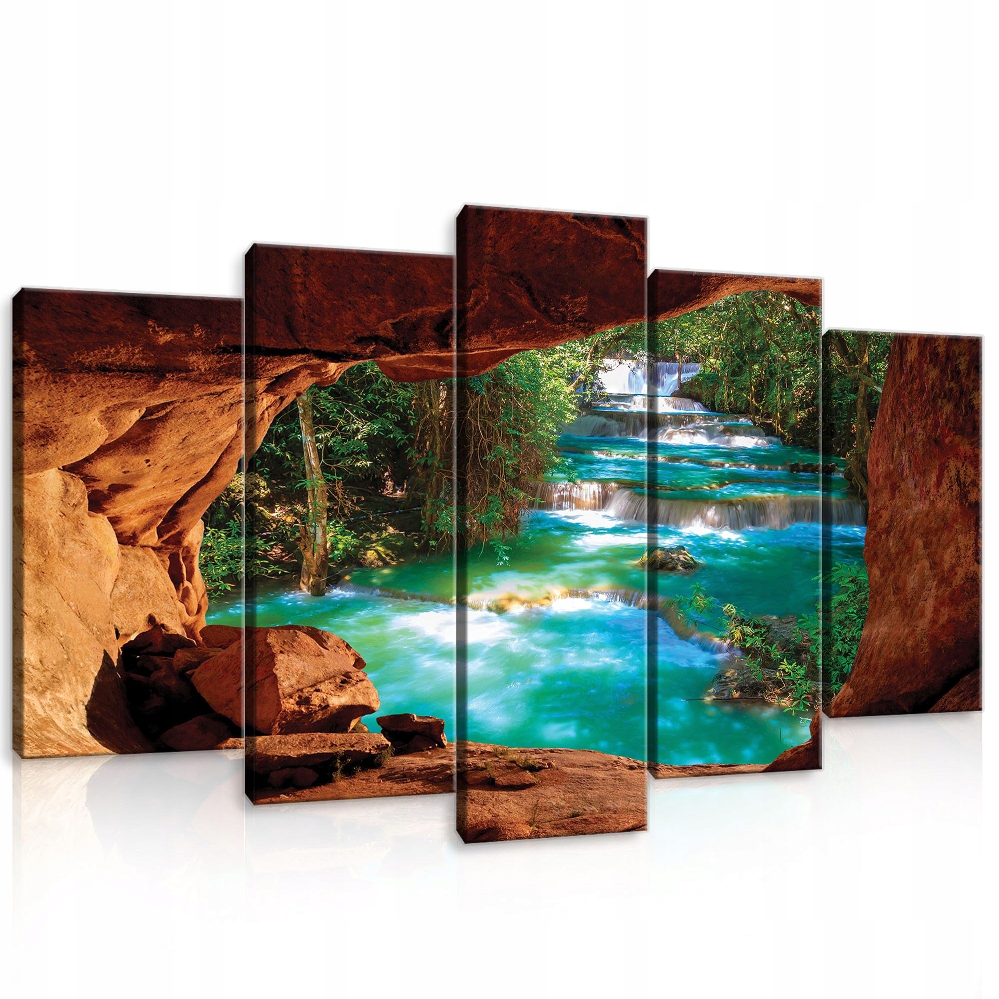 Obraz 100x60 Vodopád kaskáda tropy džungle příroda klid zeleň