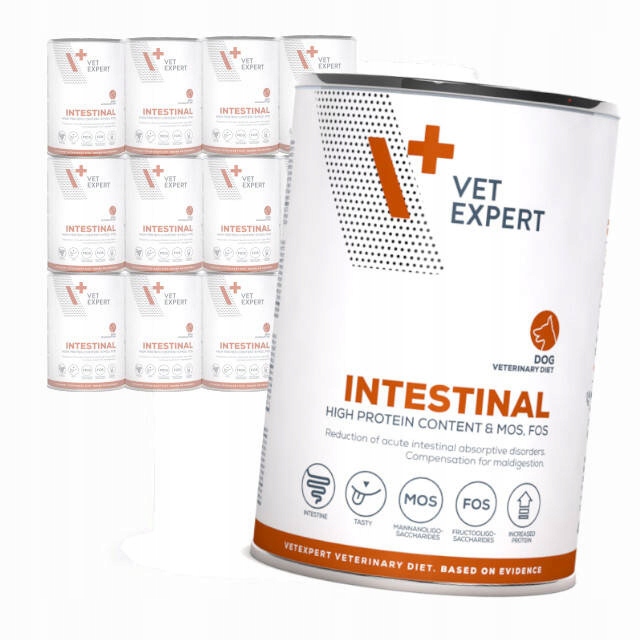 Levně Vet Expert Intestinal Vlhké Krmivo Veterinární jehněčí 12x400 g pro psa