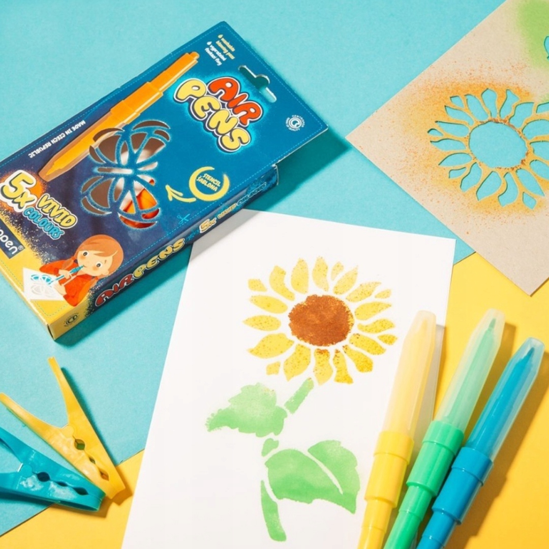 Centropen Airpens Colouring Set 1500/9, 9 szablonów Kolor Wielokolorowy