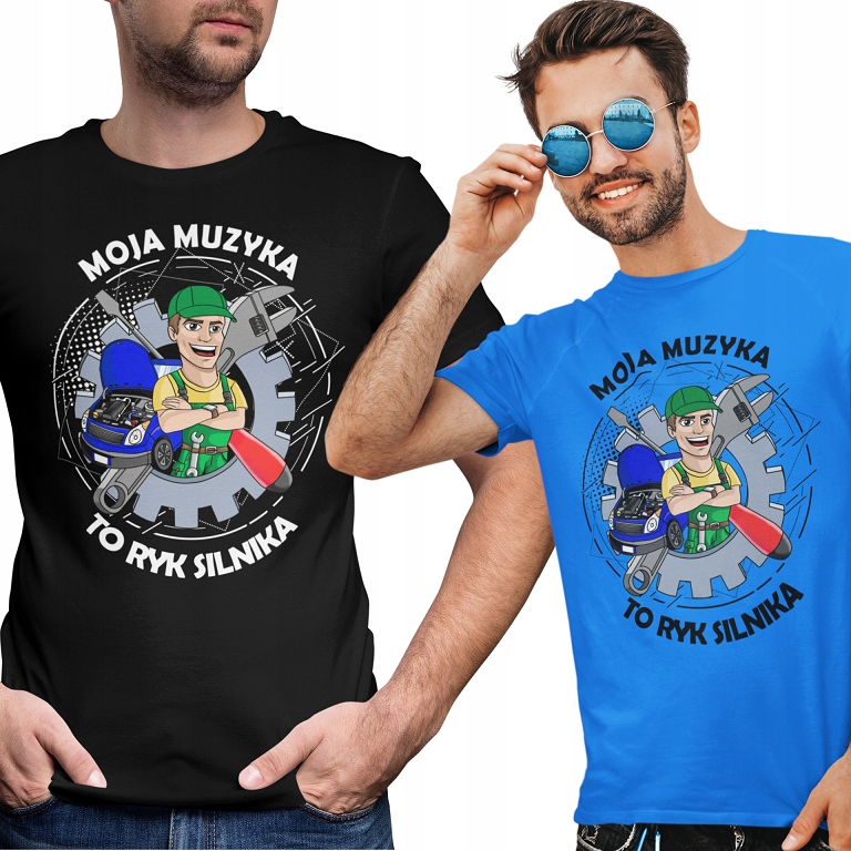 

Koszulka Męska Moja Muzyka To Ryk Silnika