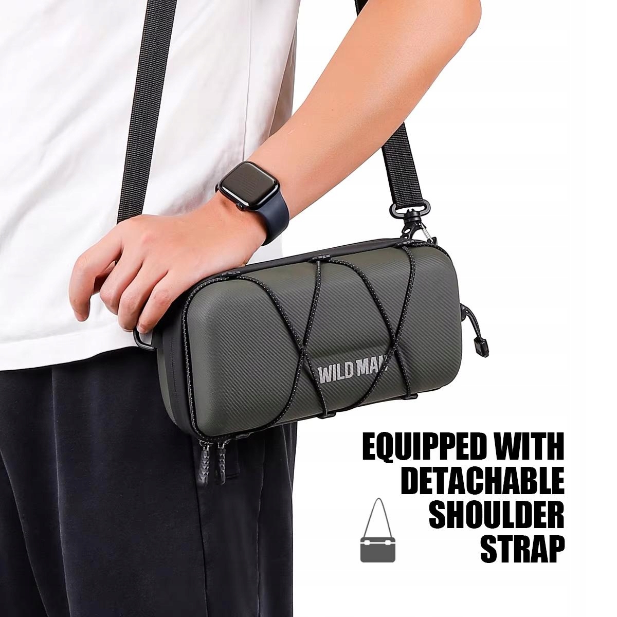 Сумка Для Гірського Велосипеда Wild Man Gd8 Eva Hard Shell Handlebar Bag (Чорна)