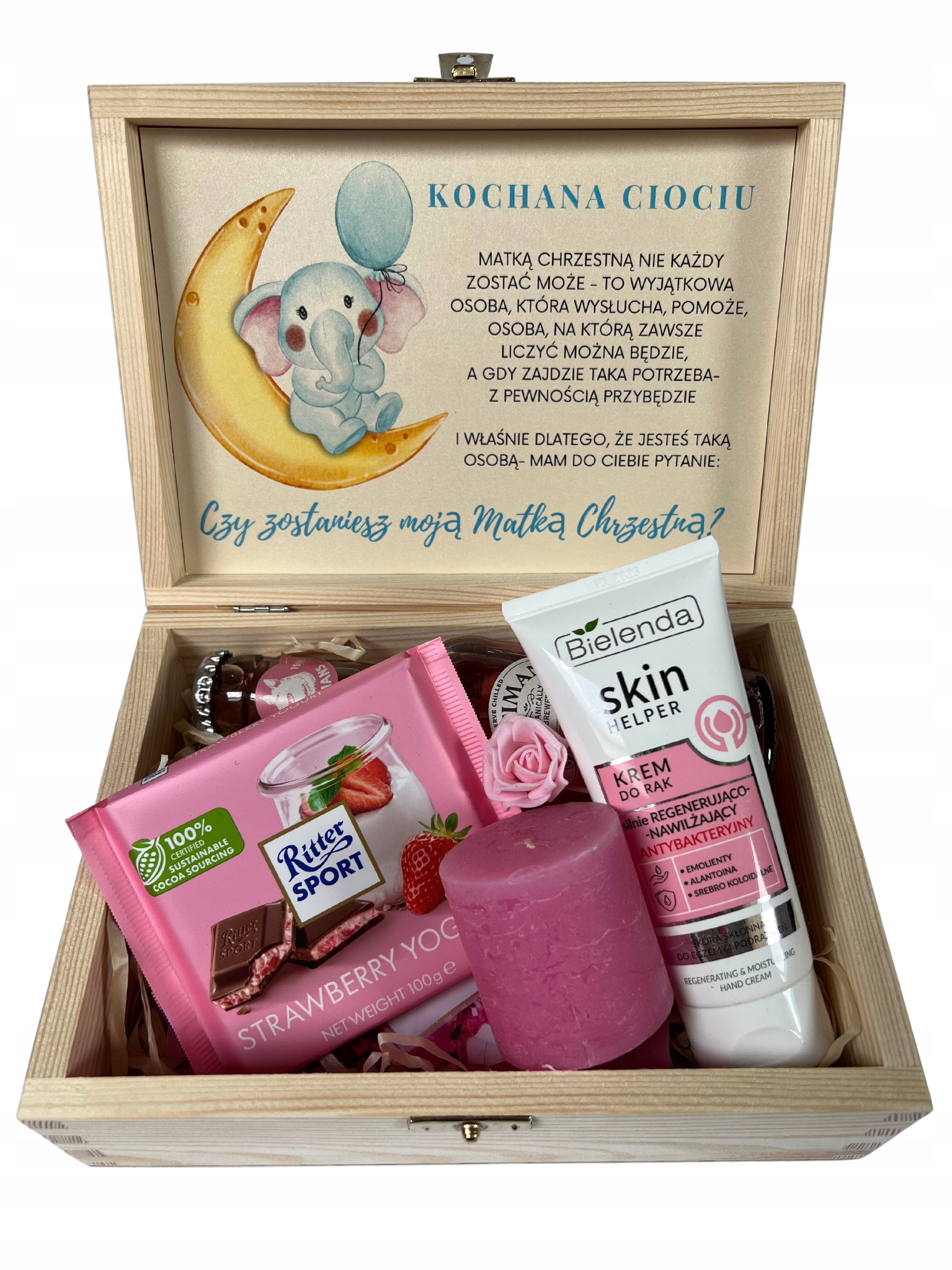 Box Žádost o to, aby byla kmotrou matka chlapec