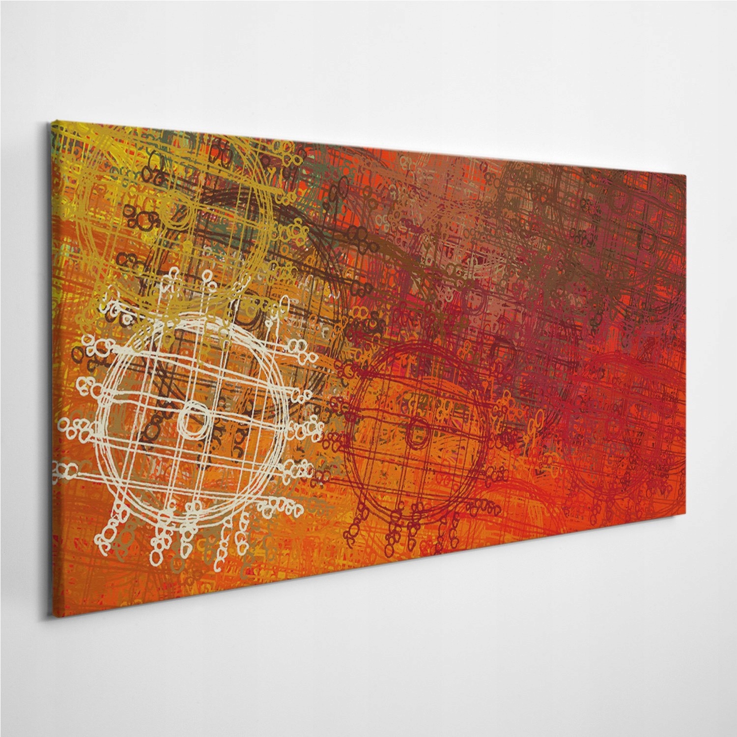 

Zdjęcie na płótnie Abstrakcja Koło Retro 100x50 cm