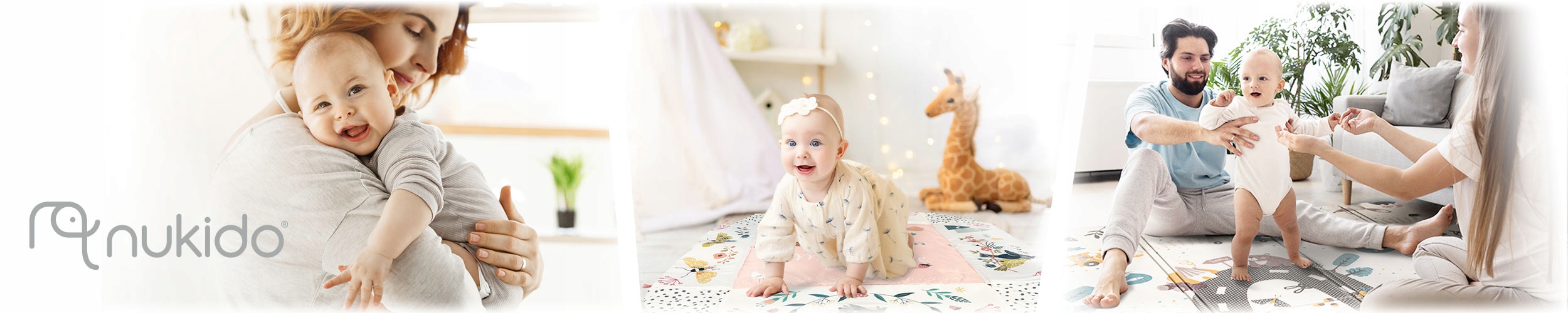 MATA EDUKACYJNA DLA NIEMOWLĄT DUŻA INTERAKTYWNA MIĘKKA RICOKIDS Wysokość produktu 53 cm