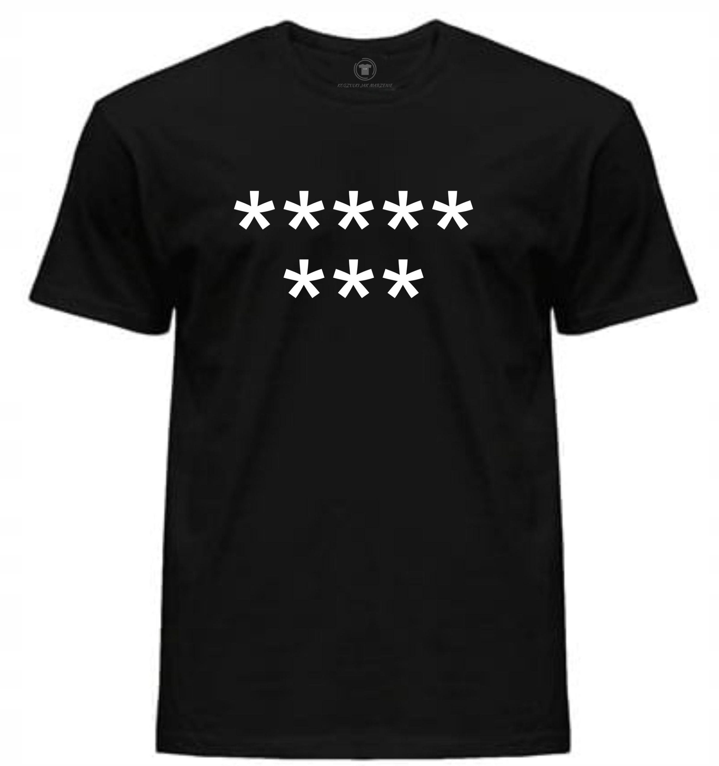 

Męska Koszulka 8 Gwiazdek Anty Pis czarna 3XL