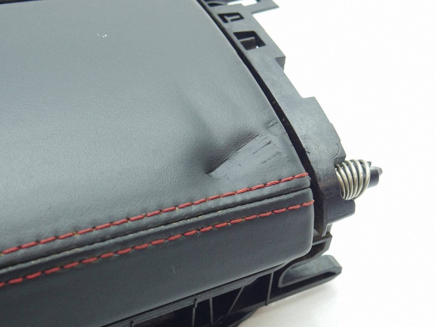 armrest central tunnel red NIC MERCEDES C W205 AMG leather